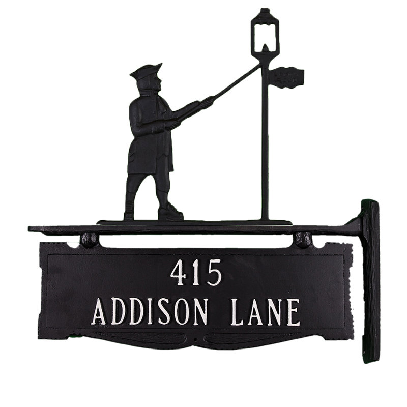 Poste d'adresse à 2 lignes, Oui, Noir satiné