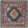 Christa Southwestern Blue/Fuchsia Area Rug