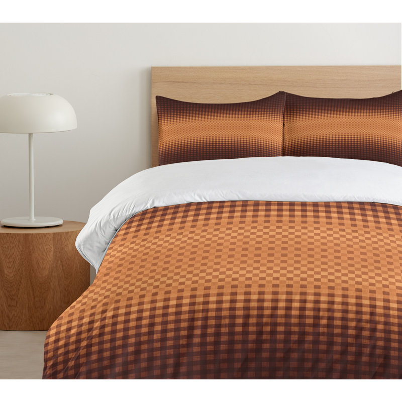 Modern & Contemporary Polyester Geometric Shapes Duvet Cover, Queen