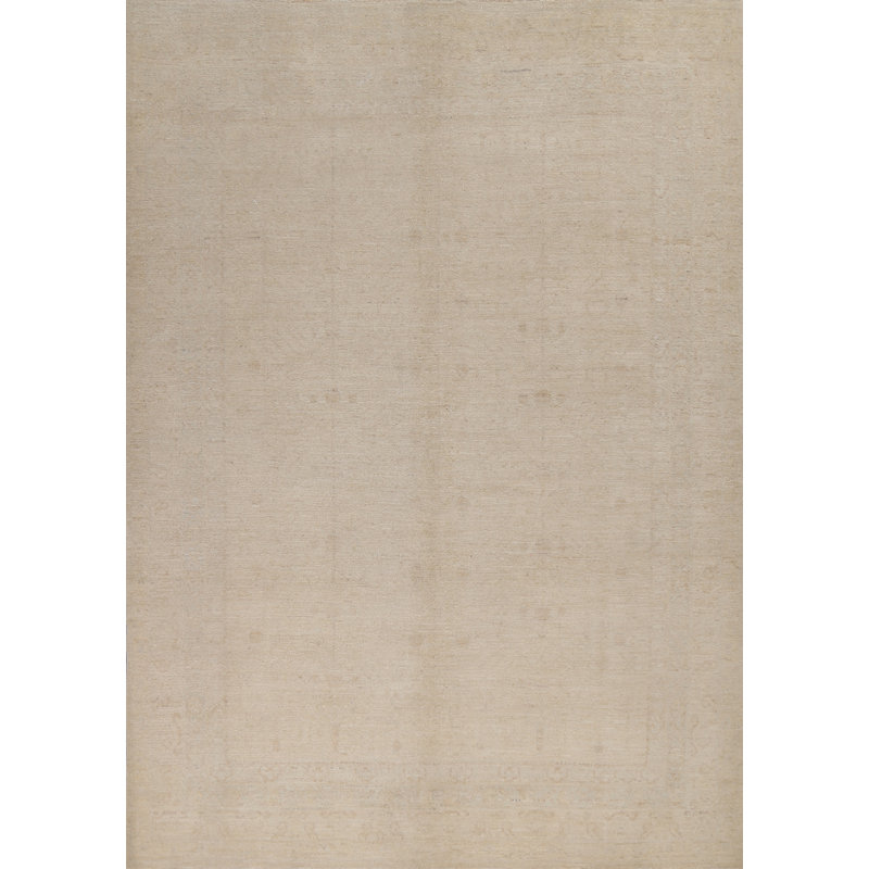 Tapis turc oriental à motif végétal Oushak 8 x 10
