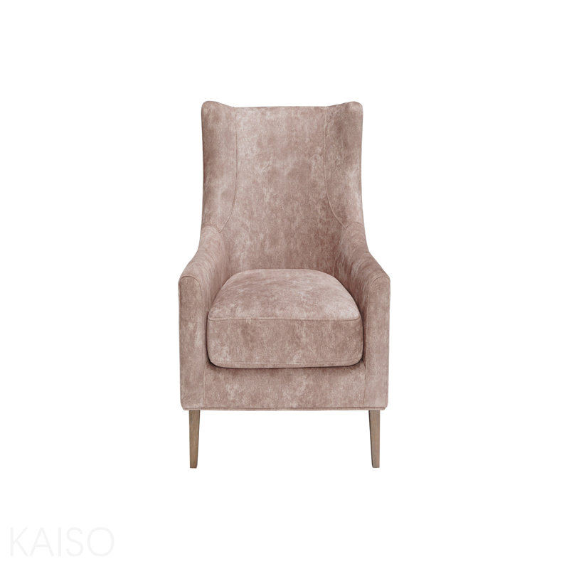 Chaise d'appoint à dossier haut en caramel