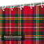 Rideau de douche Red Christmas Tartan-1783341474