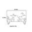 Buffet de rangement multicouches pour salon