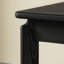 Bureau rectangulaire noir en bois massif avec 3 tiroirs-108206921