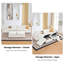  Canapé modulaire de 145 po avec repose-pieds de rangement, canapé en L 6 places, blanc-131403127