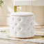 Venus Modern 19"W Tufted Ottoman with Storage and 360-degree Swivel Solid Wood Base-815904032