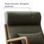 Fauteuil d'appoint traditionnel avec coussin lombaire Ayyash-106470398