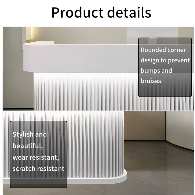Multifunctional Computer Desk, Front Desk Table, and Writing Desk – Stylish and Durable Design for Office or Commercial Use