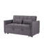 55.1-Inch 3-In-1 Convertible Sofa Bed, Modern Velvet Double Sofa Futon Sofa Bed With Adjustable Back, Storage Bag And Pillow, For Living Room, Bedroom-366368804