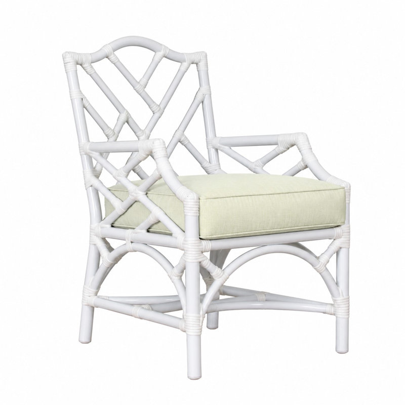 Chippendale Outdoor Dining Armchair, Canvas Natural Sunbrella® Canvas