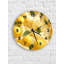 Horloge murale citron en verre trempé, décor de cuisine de fruits jaunes, horloge de style maison de campagne, cadeau maison moderne, horloge d'art agrume-556194181-556194177