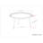 Clairmont 30"W Solid Acacia Modern Industrial Round Coffee Table with Tray-Style Top and Metal Legs