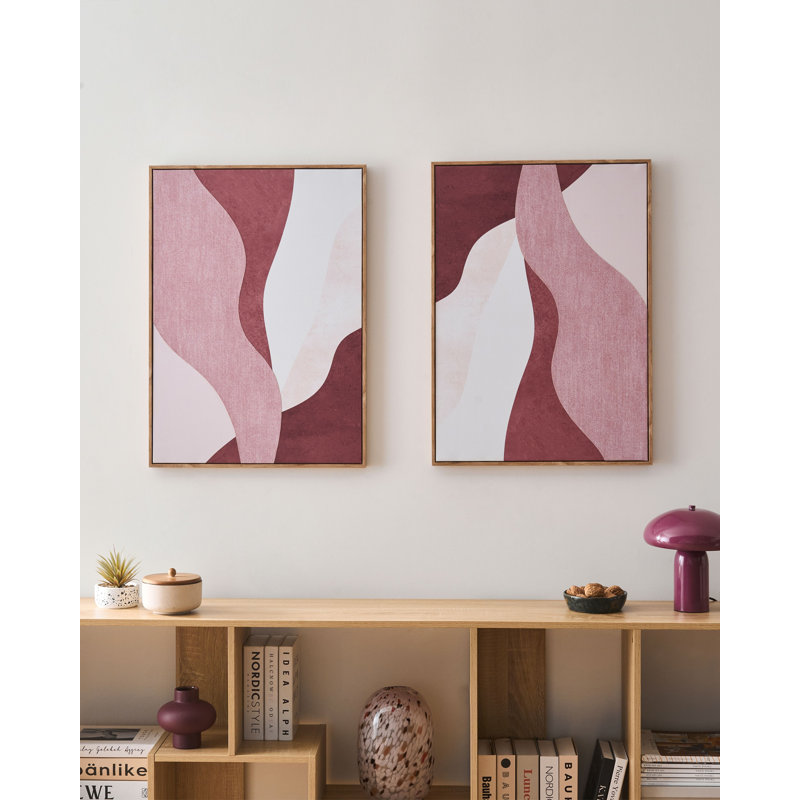 2 Piece Floater Frame Painting on Canvas