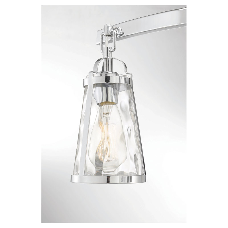 Killeen 4-Light Dimmable Vanity Light in Chrome, Chrome, 11.38" H x 32" W x 32" D, 4 Lights
