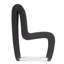 Seat Belt Dining Chair High Back Black