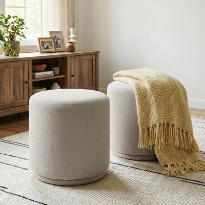 18.5" Wide Swivel Ottoman (Set Of 2)