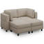 Canapé modulaire avec deux repose-pieds-716825246