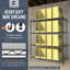 NSF Heavy Duty Commercial 6-Tier Wire Shelving w/ Wheel & Levelling Feet, Black 48" x 18" x 76"