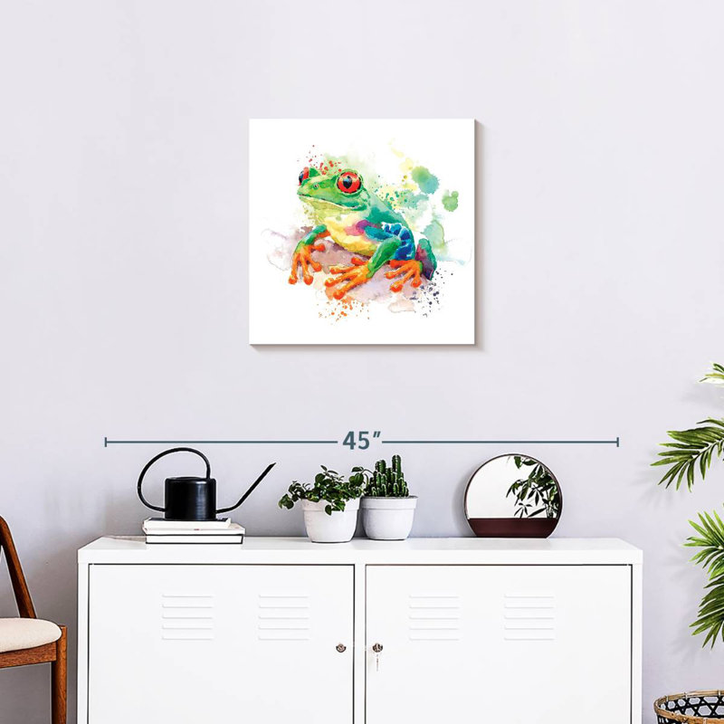 Tree Frog Splash, 20" H x 20" W