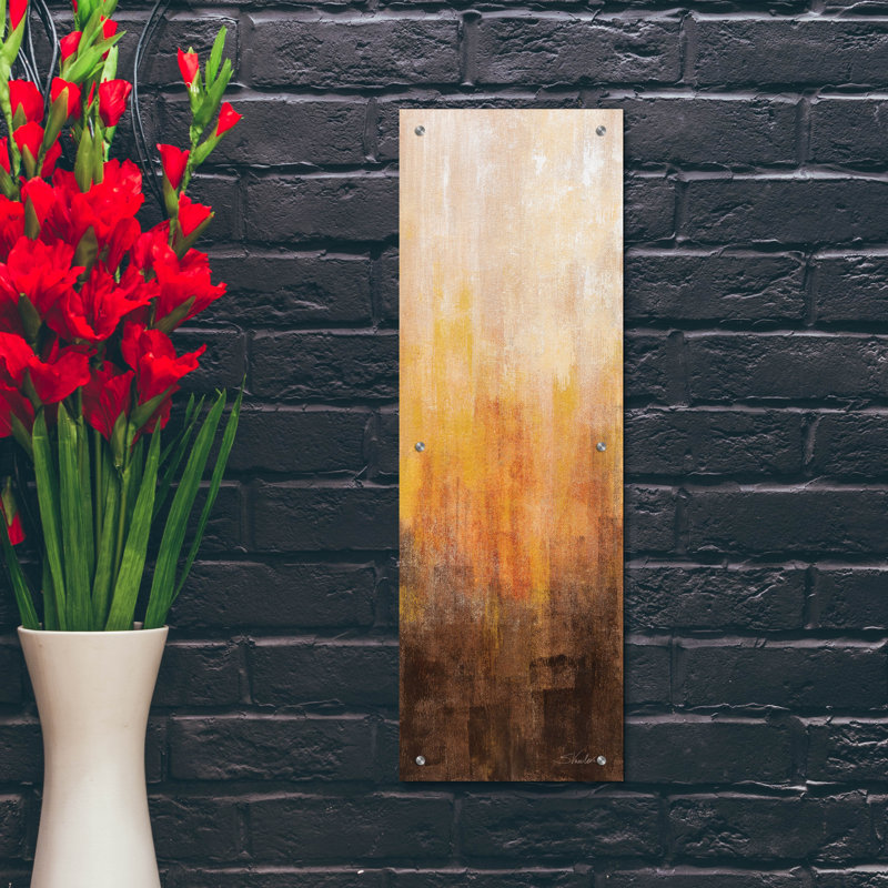  «Lava 1» par Silvia Vassileva, art mural en verre acrylique, 12 po x 36 po, H 36 po x l 12 po