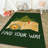 Luxurious Polyester Area Rug, 3.3 x 4.6 Feet | 740 g/m² Velvet Fabric, Non-Slip Felt Dot Underside, Laminated Sponge for Comfort | Antibacterial, Machine Washable at 86°F | Elegant Digital Print Design for Home Décor-1841595106