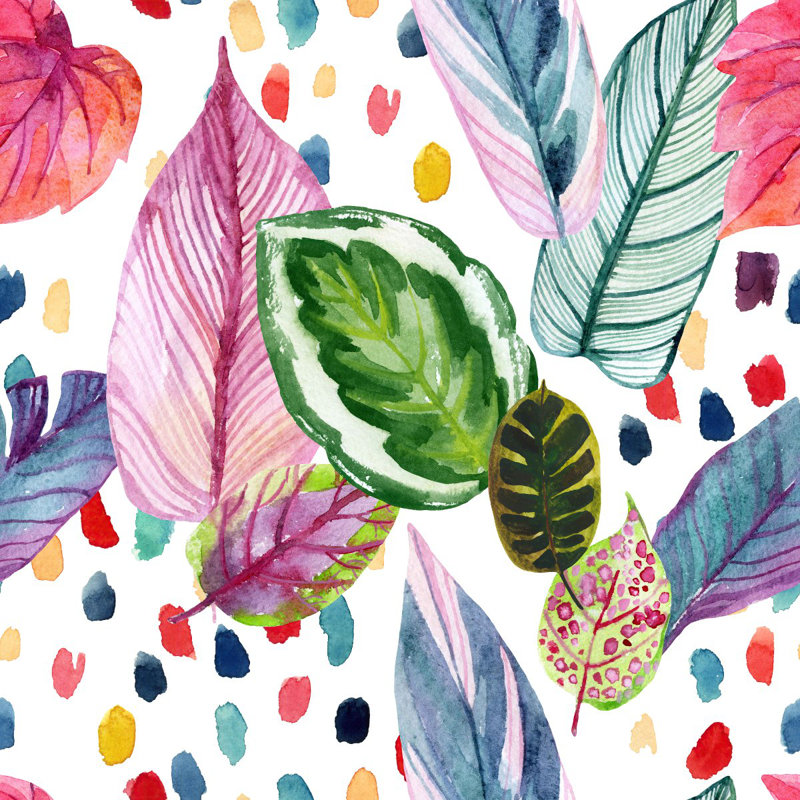 Panneau de papier peint multicolore L 10,4 pi x l 25 po