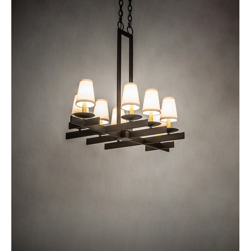 Lustre oblong 8 lumières Dante