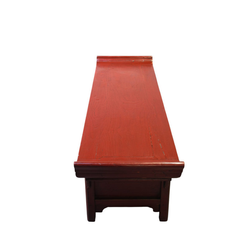 19th Century Red Altar-Style Console Table
