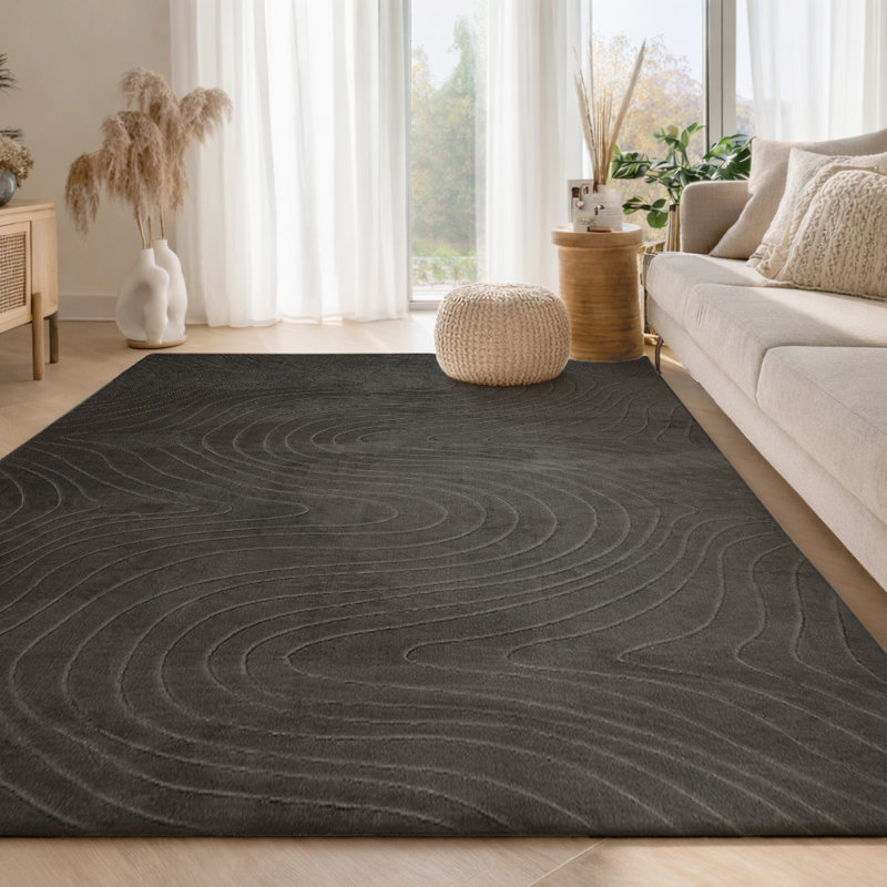Tapis gris Somos, Gris, Rectangle 9 pi x 12 pi