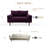 Masterson Loveseat Sofa, 58" Love Seat for Small Spaces,Spring Cushions,Easy Assembly Sofa Couch w/Throw Pillow for Bedroom Living Room-740252157