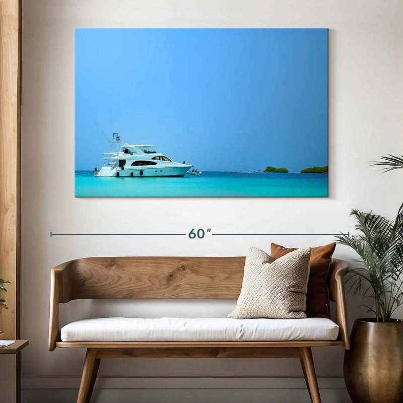 Mehar Los Juanes Morrocoy Yacht, H 34 po x l 51 po