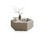 Table basse hexagonale en pierre frittée