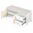 Shoe Storage Bench, Vintage Shoe Bench With Storage And Cushion, Shoe Bench With 2 Drawers And 2 Rattan Door-1062128073
