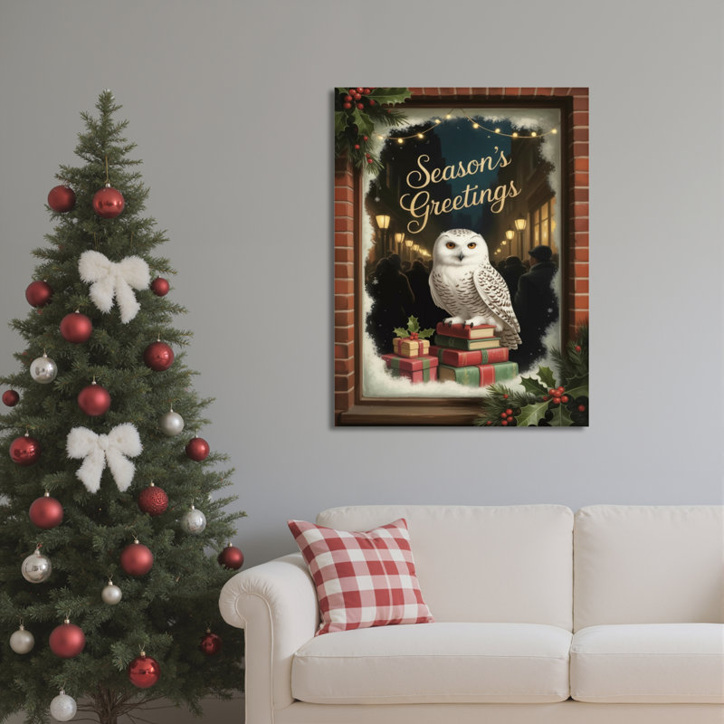 Toile, art mural hibou sur toile, H 18 po x l 12 po