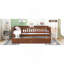 Twin Size Daybed Wood Bed With Two Drawers, Walnut-720793752-720793750
