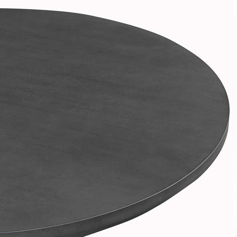 Ensemble de salle à manger 5 pièces avec 3 chaises rembourrées Rustic Charm, Gris, Gris