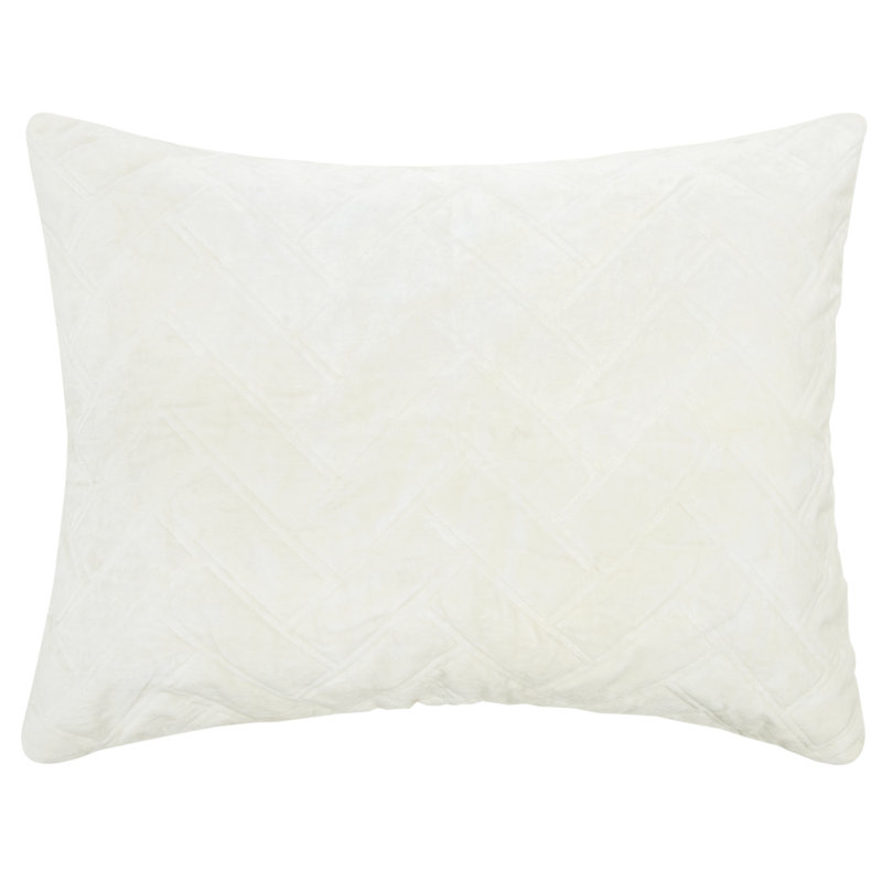 Debbie Cotton Pillow Sham, Standard, White