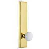 Grandeur Carré Tall Plate Privacy with Hyde Park Door Knob