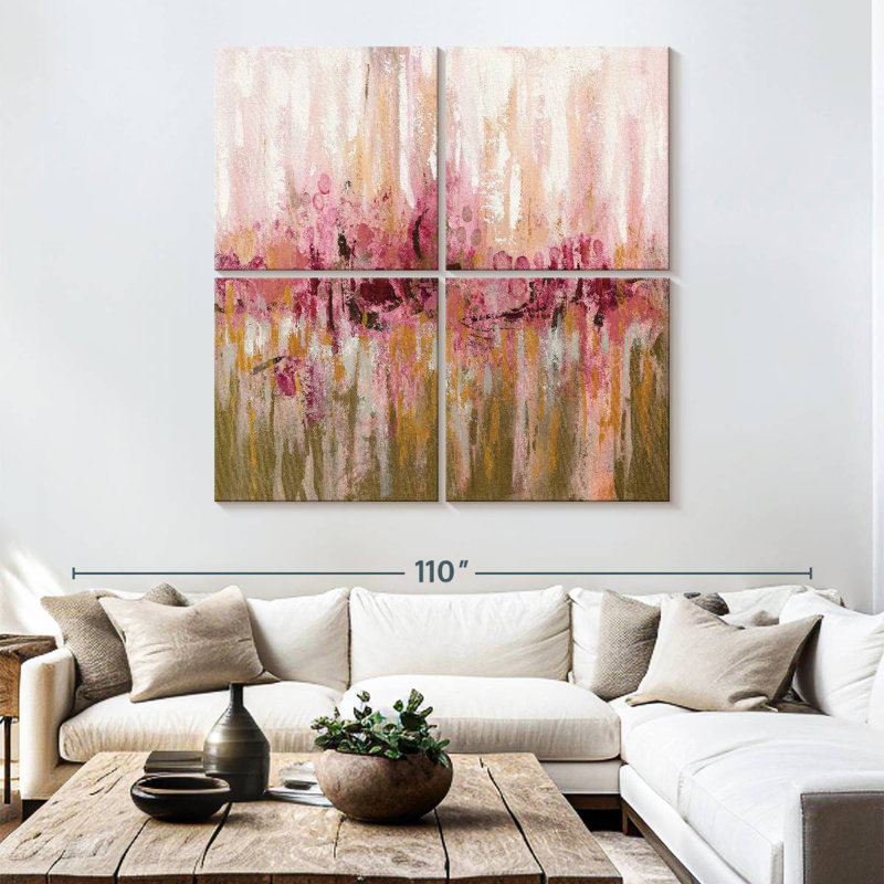 Pink Reflections, 74" H x 74" W