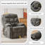 Fauteuil inclinable berçant pivotant à 360 °, siège inclinable simple manuel avec porte-gobelets-1265031840