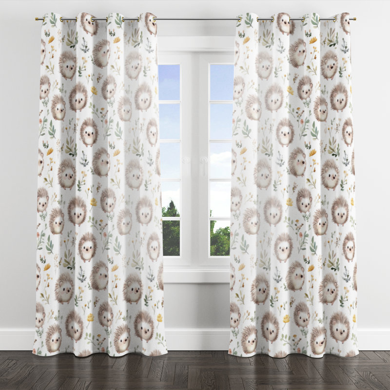 Rideaux de fenêtre Kids Kids - Rideau à œillets Bosada - 1 panneau, L 52 po x L 108 po, Œillets dorés