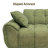 Boneless 120" Modular Boneless Sofa with Chaise Lounge, Chenille Fabric, Modern Pull-Apart Sectional for Living Room, 4-Piece Set-1905498470