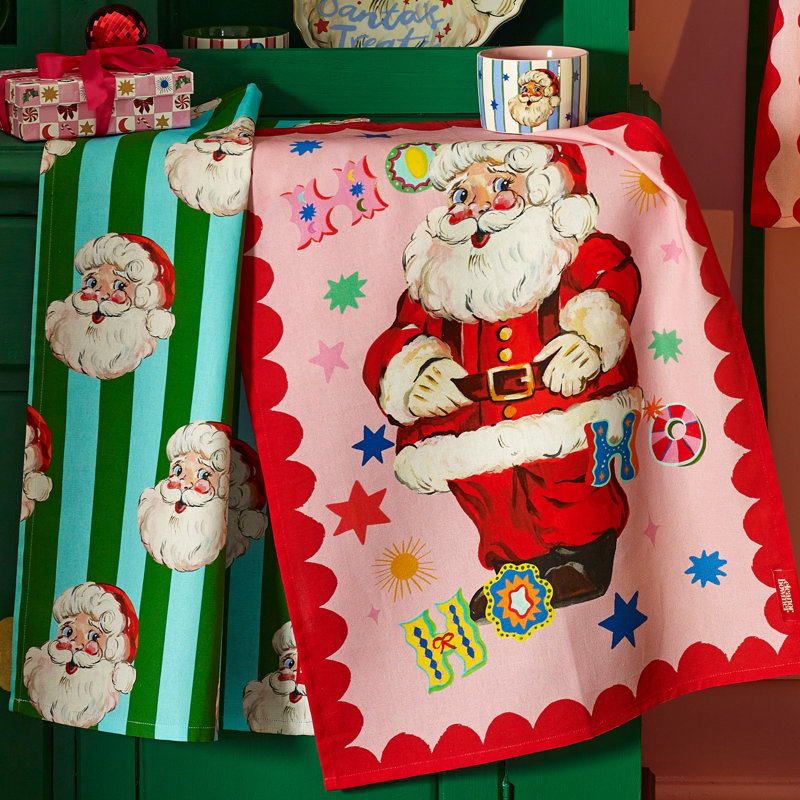 Jolly Santa Tea Towel Kitchen Towel