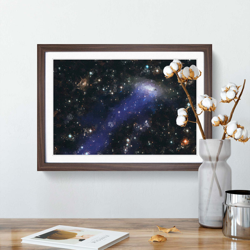 Out of Space Vol.17 - Picture Frame Graphic Art Print, Walnut Framed, 36cm H x 48cm W x 2cm D