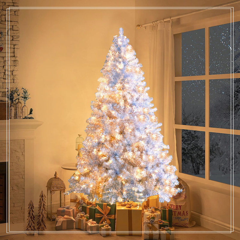 Arbre de Noël artificiel illuminé 6 pi, H 6 pi