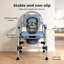  Commode Chair for Bedroom Folding Adjustable Bedside Toilet Shower Chair