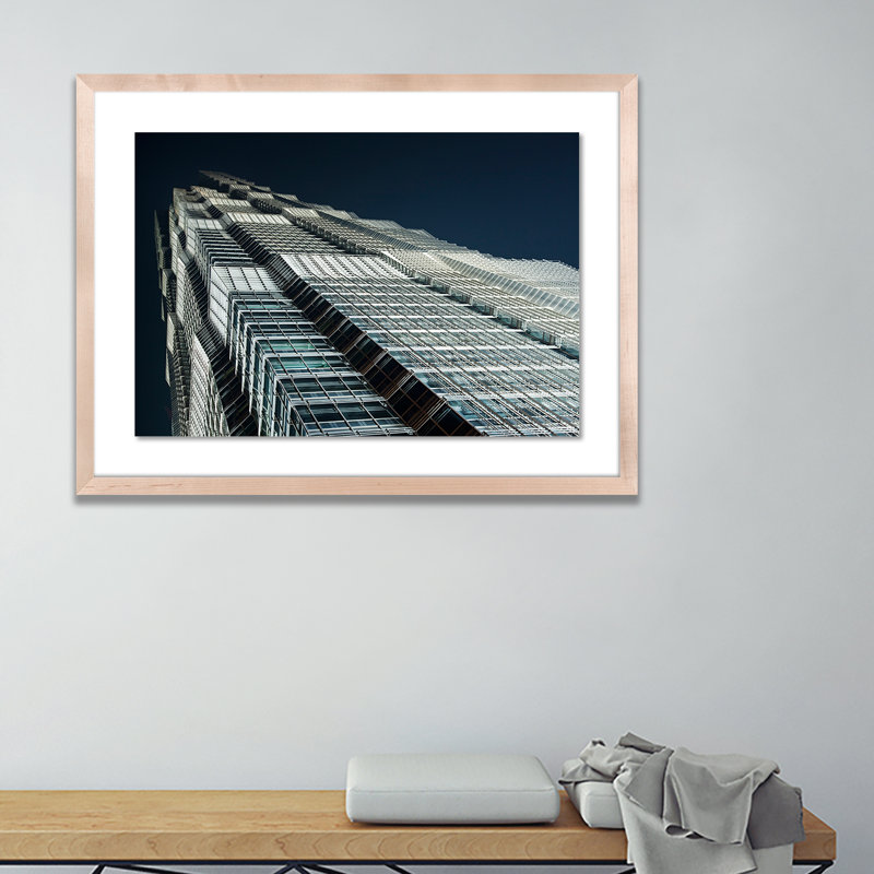 Edifice I Print by Jakob Wagner, 18" H x 24" W x 1.5" D, Natural