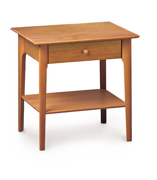 Sarah 1 - Drawer Solid Wood Nightstand, 24", Natural Cherry