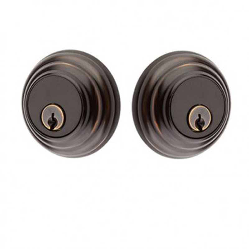 Low Profile Double Cylinder Deadbolt, Oil Rubbed Bronze