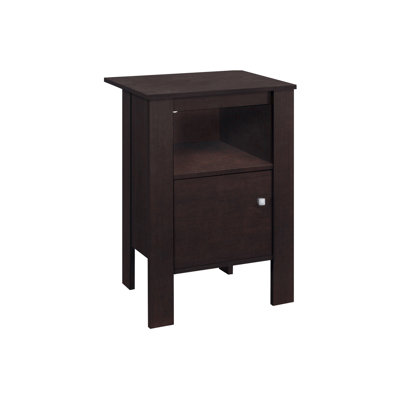 Table d'appoint, côté, bout, table de chevet, lampe, rangement, salon, chambre à coucher, stratifié, transitionnel